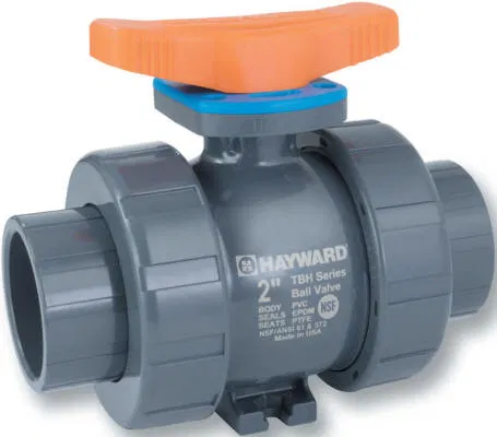 Hayward 2in PVC ball valve field photo